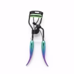 Titanum mermaid tail eyelash curler with green silicone replacement pad and metallic teal handles