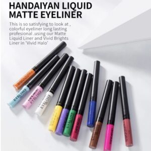خط چشم رنگی هندیان ۱۲ رنگ مات بهداشتیک
