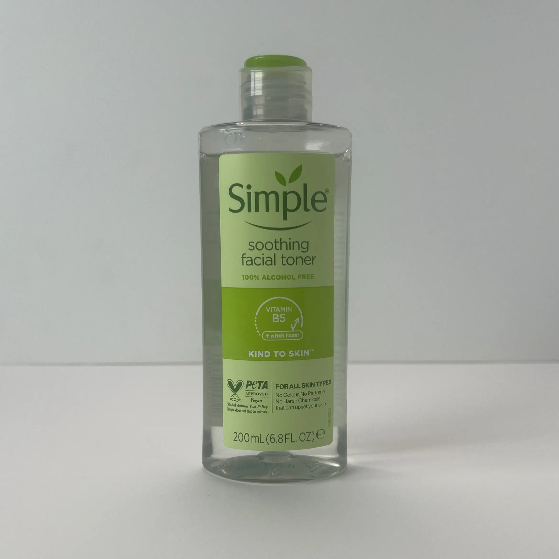 تونر سیمپل تونر تسکین دهنده و آبرسان سیمپل مدل Soothing حجم ۲۰۰ میل