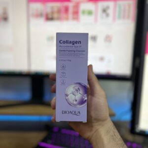 نمای جلویی فوم شوینده کلاژن بیواکوا مدل تیوپی ۱۰۰ گرم