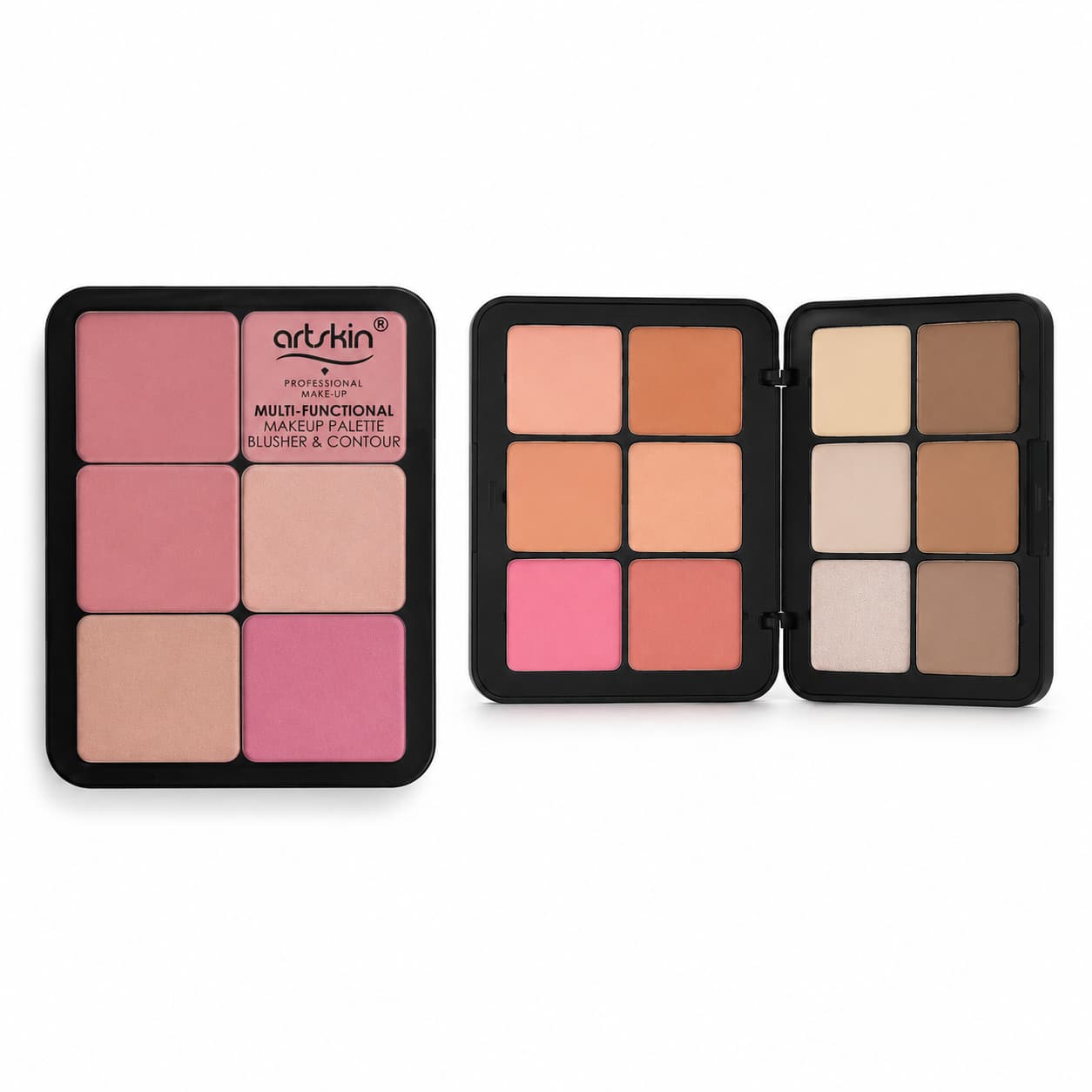 پالت آرت اسکین پالت کانتور و رژگونه پودری 12 رنگ آرت اسکین Artskin