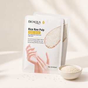 ماسک دست برنج ورقه ای بیواکوا BIOAQUA