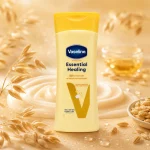 لوسیون بدن وازلین Essential Healing با عصاره جو دوسر حجم ۲۰۰ میل نمای روبه‌رو