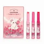 لیپ گلاس جی جی بیر مدل Solid Lip Gloss سر قلبی شاین دار به همراه جعبه صورتی خرگوش گلدار