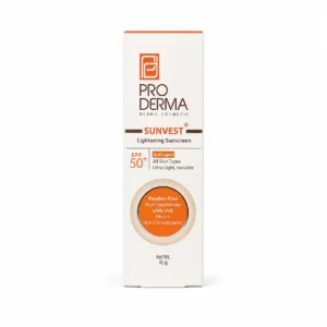 ضد آفتاب بی رنگ پرودرما SPF 50 ضد لک و فوق سبک ۴۰ گرم