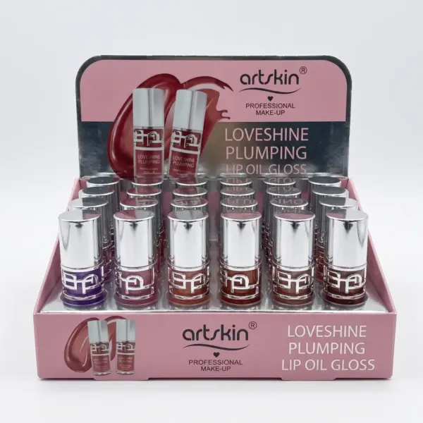 لیپ گلاس آرت اسکین حجم دهنده مدل Loveshine Plumping Lip Oil در 8 رنگ جعبه لیپ گلاس حجم دهنده آرت اسکین