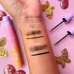 سواچ ریمل و خط چشم کوین کوکو مشکی و قهوه ای روی دست