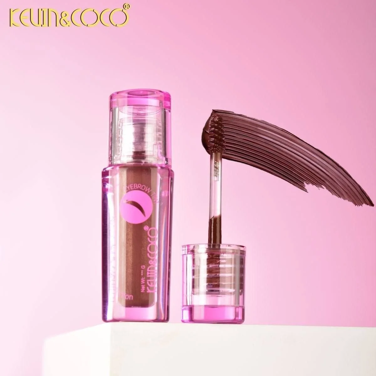 تینت ابرو کوین کوکو Kevin & Coco با برس اسپولی و سواچ رنگ تینت ابرو کوین کوکو Kevin & Coco با برس اسپولی و سواچ رنگ