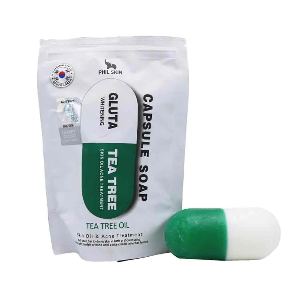 صابون کپسولی درخت چای فیل اسکین صابون کپسولی درخت چای فیل اسکین